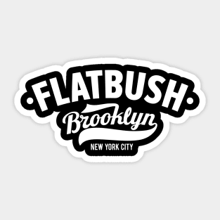 Flatbush Brooklyn NYC - Where Tradition Meets Modernity Sticker